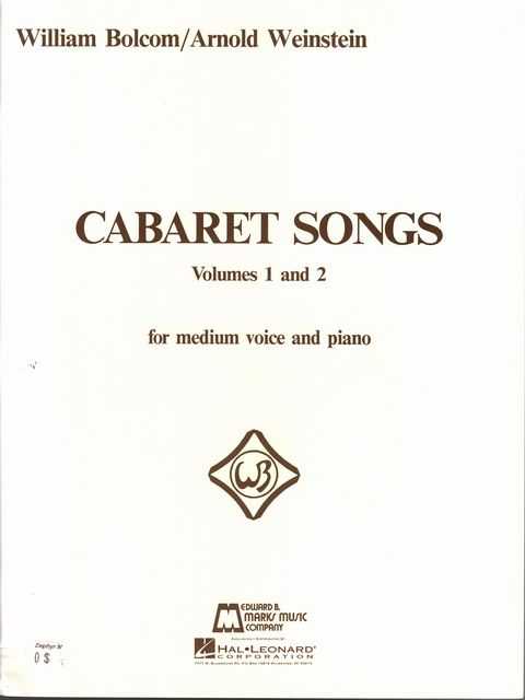 Cabaret Songs Volumes I and 2