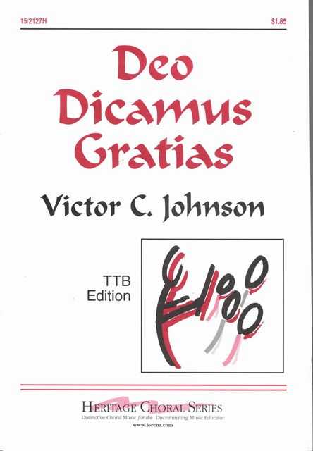Deo Dicamus Gratias [TTB Edition] Heritage Choral Series