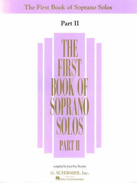 The First Book of Soprano Solos Part II