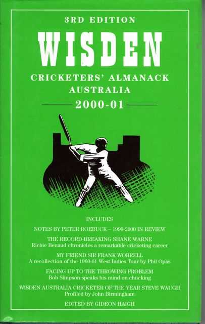 Wisden Cricketers' Almanak Australia 2000-01 [3rd Edition]