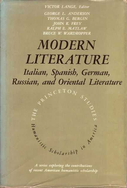 Modern Literature: Italian, Spanish, German, Russian and Oriental Literature