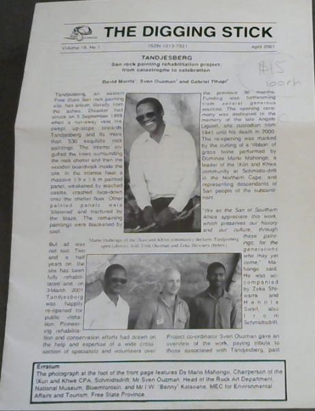 The Digging Stick, Volume 18 No. 1. April 2001