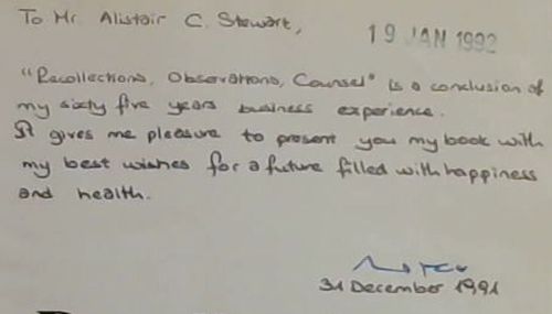 Recollections Observation Councel