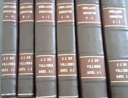 Geslacht-Register der Oude Kaapsche Familien