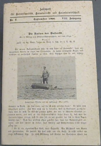 Zeitschrift fur Kolonialpolitik, Kolonialrecht und Kolonialwirtschaft: Nr 9 - September 1906 - VIII Jahrgang: Die Nation der Bastards
