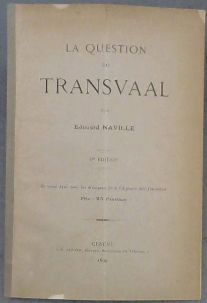 La Question du Transvaal
