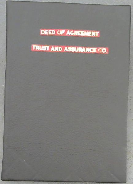 Deed of Agreement of the Cape of Good Hope Trust and Assurance Company
