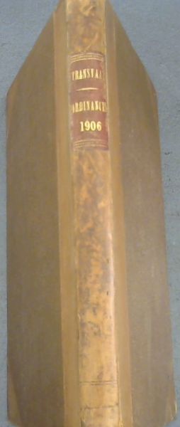 Ordinances of the Transvaal, 1906