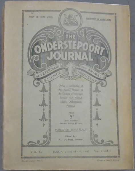 The Onderstepoort Journal of Veterinary Science and Animal Industry