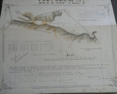Top Secret Hand-written and Drawn Survey of Land