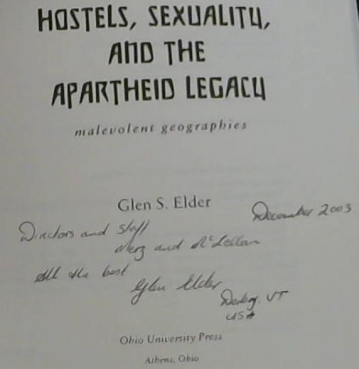 Hostels, Sexuality, And Apartheid Legacy: Malevolent Geographies