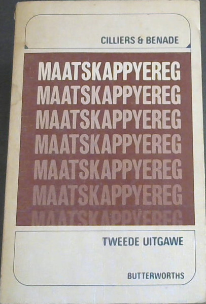 Maatskappyereg (2de Uitgawe)