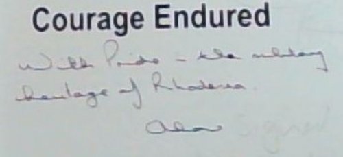 Courage Endured [Signed]