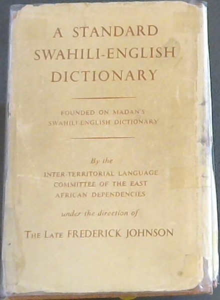 A standard English-Swahili Dictionary
