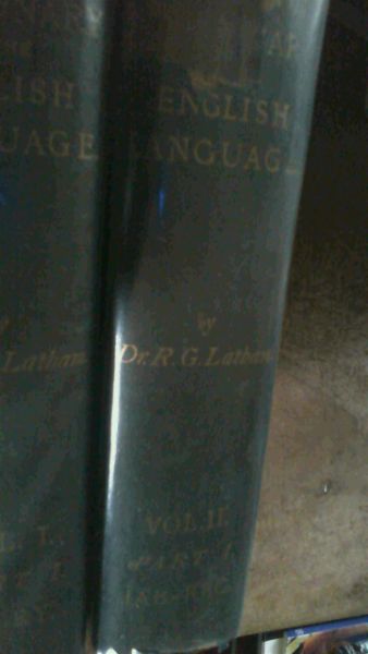 A Dictionary Of The English Language 4 Vols