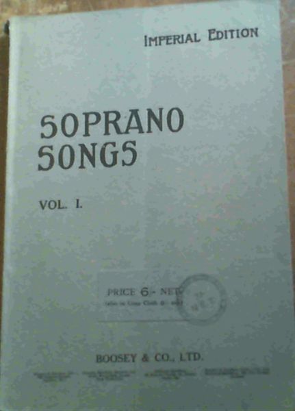 Soprano Songs , Vol. 1 Imperial Edition