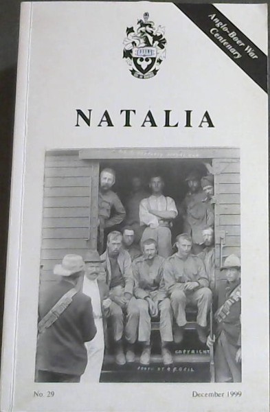 Natalia : Journal of the Natal Society No. 29 December 1999