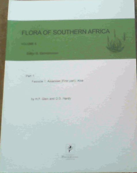 Flora Of Southern Africa Vol.5 Part 1 Fascicle 1