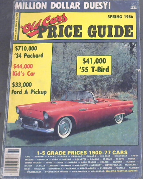 Old Cars Price Guide - Spring 1986