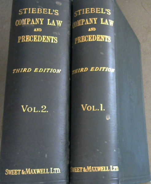 Company Law and Precedents - 2 volumes