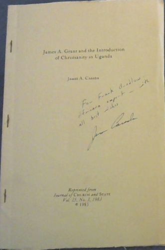James A. Grant and the Introduction of Christianity in Uganda