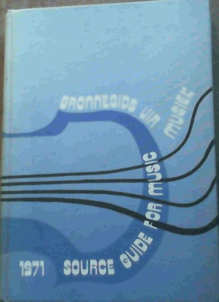 Image for Source Guide For Music Source Guide For Music