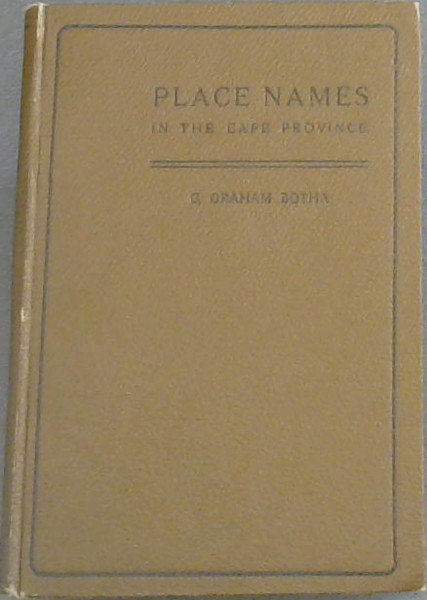 Place Names in the Cape Province