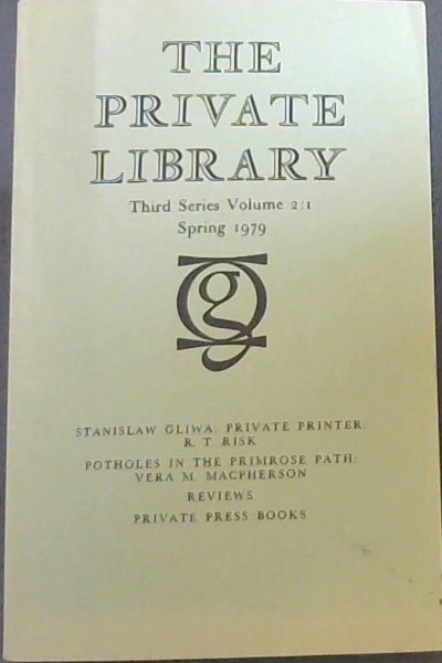 The Private Library : Third Series Volume 2 No. 1. Spring 1979