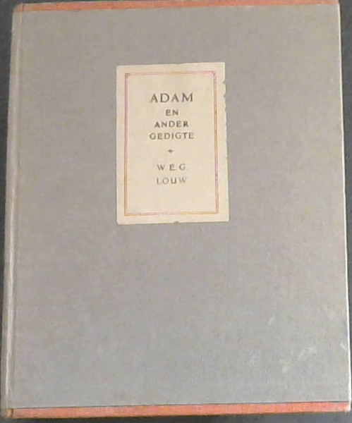 Adam en ander Gedigte