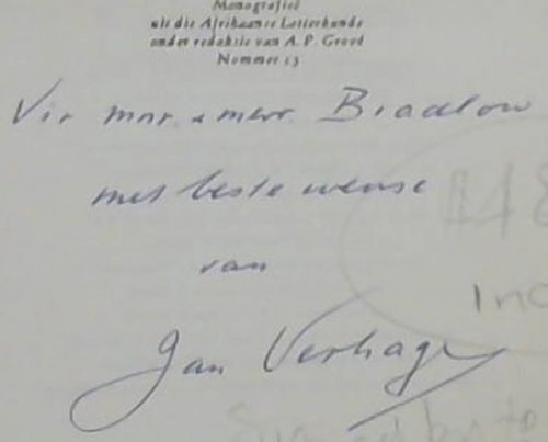 C. J. Langenhoven die Volkskunstenaar