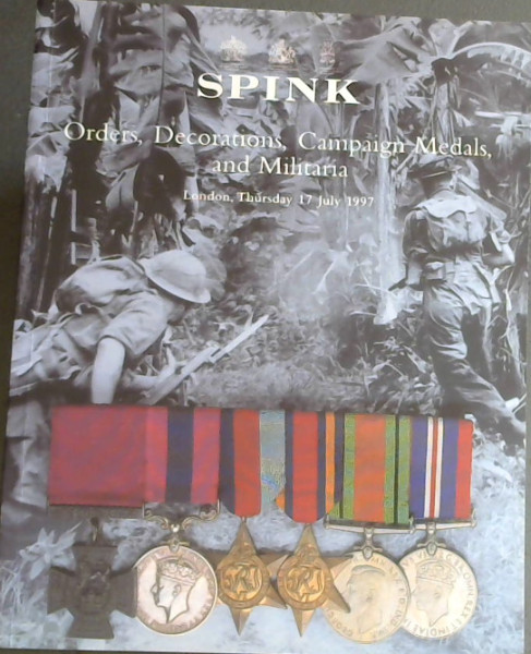 Orders, Decorations, Campaign Medals and Militaria, London, Thursday 17 July 1997