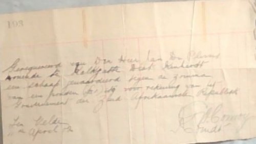 Requisition Letter, 1902