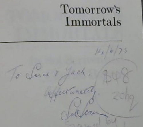 Tomorrow's Immortals