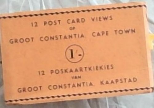 12 Post Card Views of Groot Constantia, Cape Town 12 Poskaartkiekies van Groot Constantia, Kaapstad