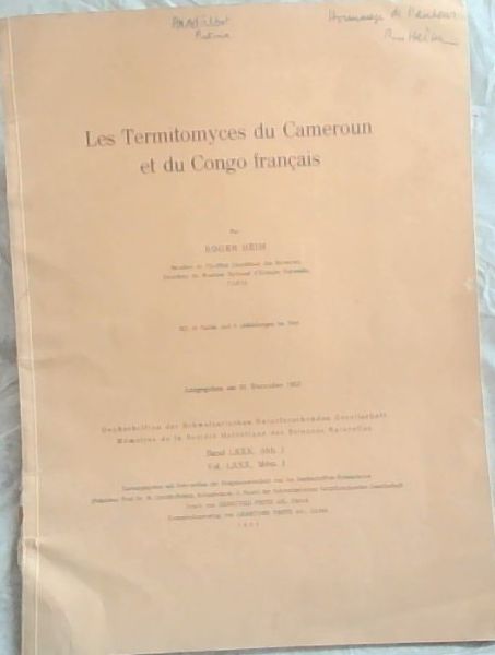 Les Termitomyces du Cameroun et du Congo francais