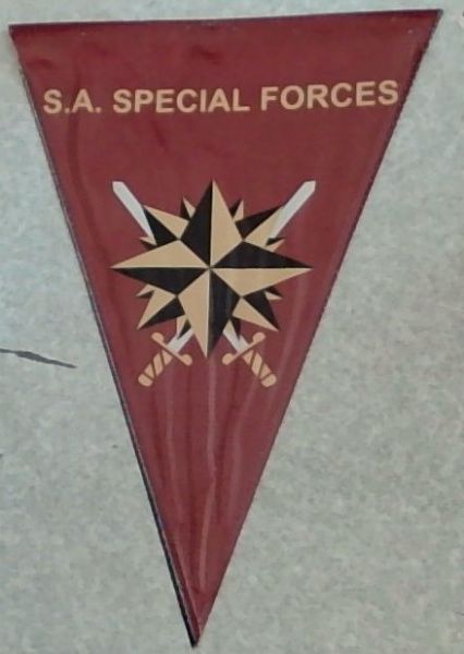 S.A. Special Forces Double Sided Plastic Triangular Flag