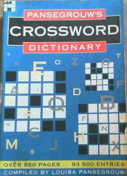 Pansegrouw's Crossword Dictionary