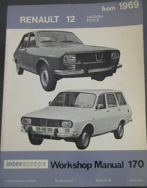 Renault R12 Workshop Manual