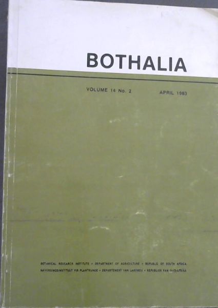 Bothalia Volume 14, No. 2