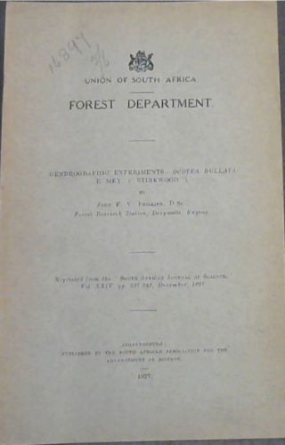 Dendrographic Experiments: Ocotea Bullata E. Mey (