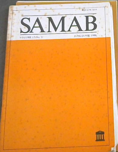 SAMAB. Vol. 17 , No. 2. June 1986