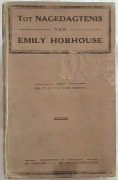 Tot Nagedagtenis van Emily Hobhouse