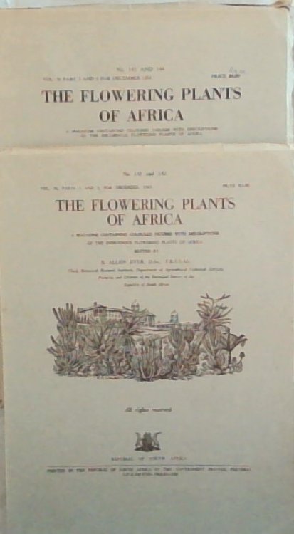 The Flowering Plants of Africa Vol. 36 Parts 1 to 4. December 1963 & 1964