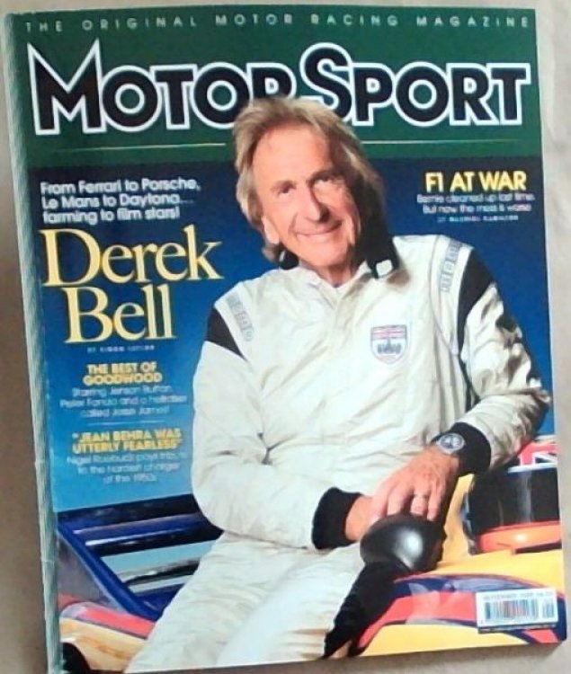 MotorSport: Lunch With Derek Bell; Festival Of Speed; Jean Behra; September 2009 Vol.85. No.9