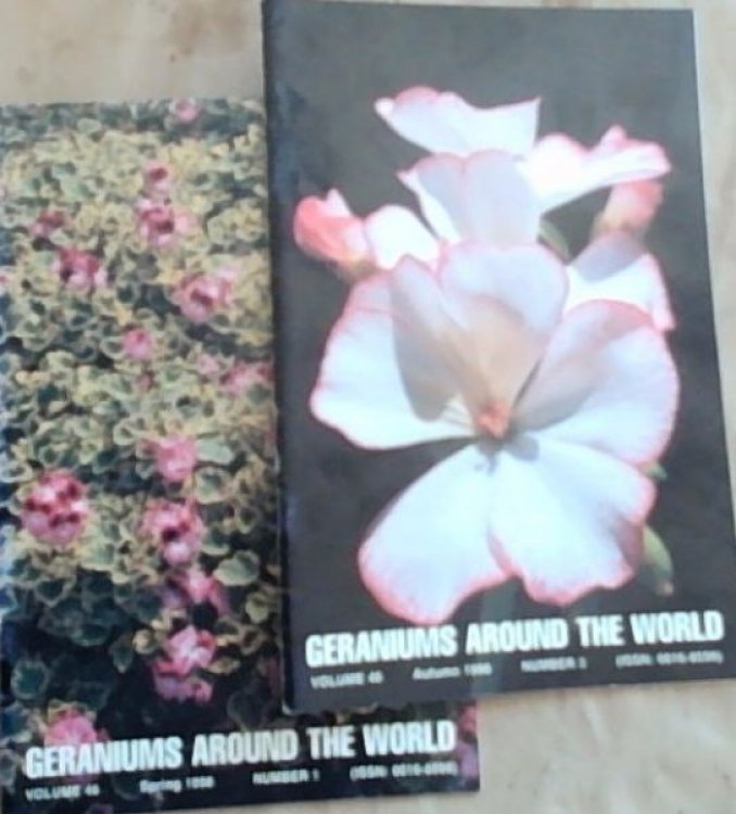 Geraniums Around The World Vol 46 No 1 and 3 only 1998