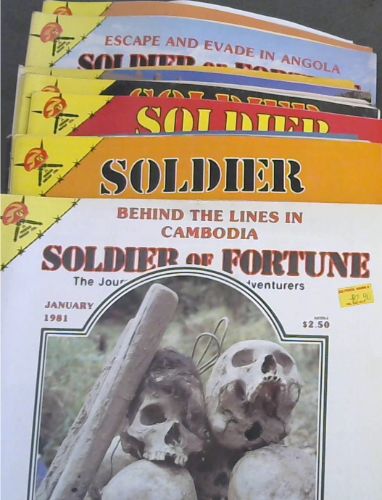 Soldier of Fortune : Journal of Professional Adventures. 12 Volumes. Jan. - July, Nov. & Dec. 1981