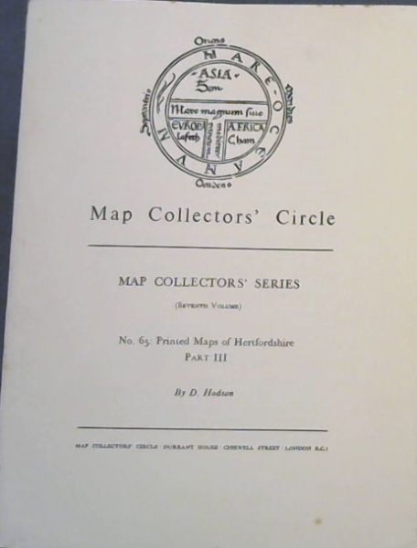 The Printed Maps of Hertfordshire 1577-1900 (Part III, No. 65)