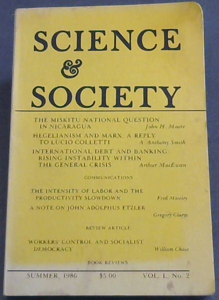 Science & Society, Summer 1986. Vol. L. No. 2.