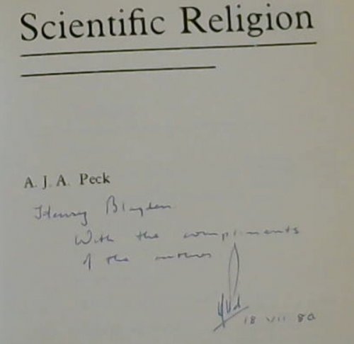 Image for Scientific Religion Scientific Religion