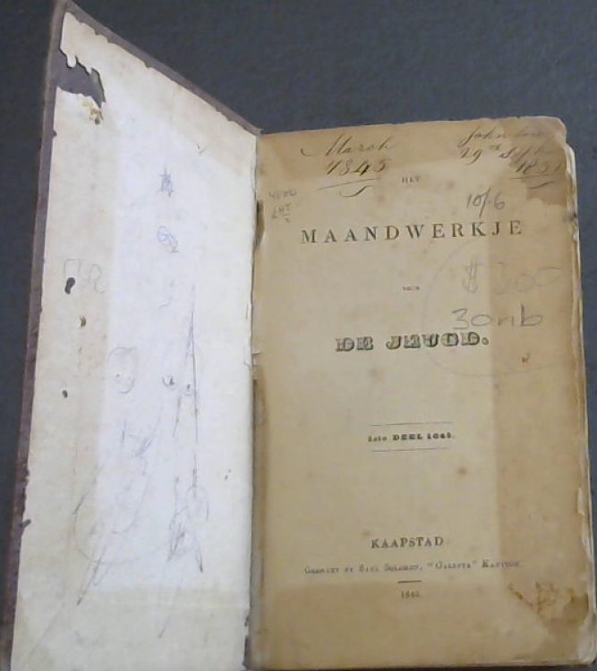 Het Maandwerkje voor De Jeugd. 1ste Deel 1845